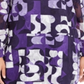 Alfani Women's Burnout Smocked Tunic Top Purple Size XS