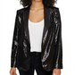 Sanctuary Women's Shine on Sequin Blazer Black Size 2XL