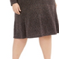 R&M Richards Women's Shimmer Midi Dress, Metallic, Size 18W