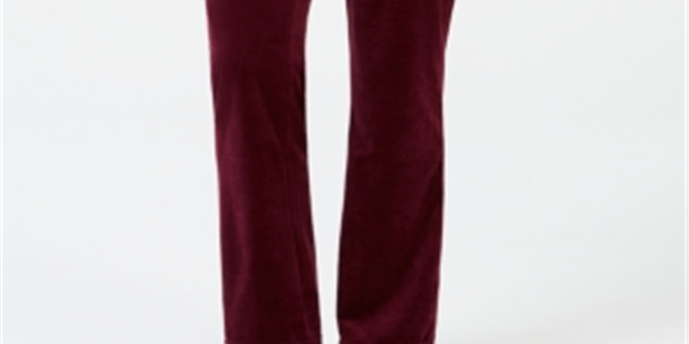 Charter Club Women's Velour Pull on Pants Purple Size XX-Large
