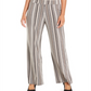 Alfani Women's Striped Palazzo Pants Brown Size Petite S
