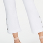 JM Collection Women's Petite Cropped Button-Trim Flare Pants  Bright White Size Petite S