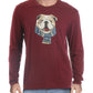 Club Room Men's Bulldog Scarf Cotton Blend Graphic T-Shirt  Red Size Medium