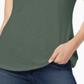 Maison Jules  Women's  Short Sleeve V Neck T-Shirt Top Green Size Small