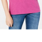 Maison Jules Women's  High-Low T-Shirt   Aster Purple Size Medium