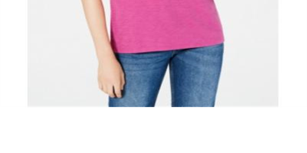 Maison Jules Women's  High-Low T-Shirt   Aster Purple Size Medium