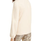Alfani Women's Petite Embellished Mock-Neck Sweater  - Cocoa Butter Brown Size Petite L