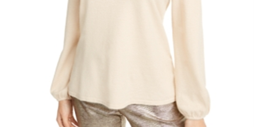 Alfani Women's Petite Embellished Mock-Neck Sweater  - Cocoa Butter Brown Size Petite L