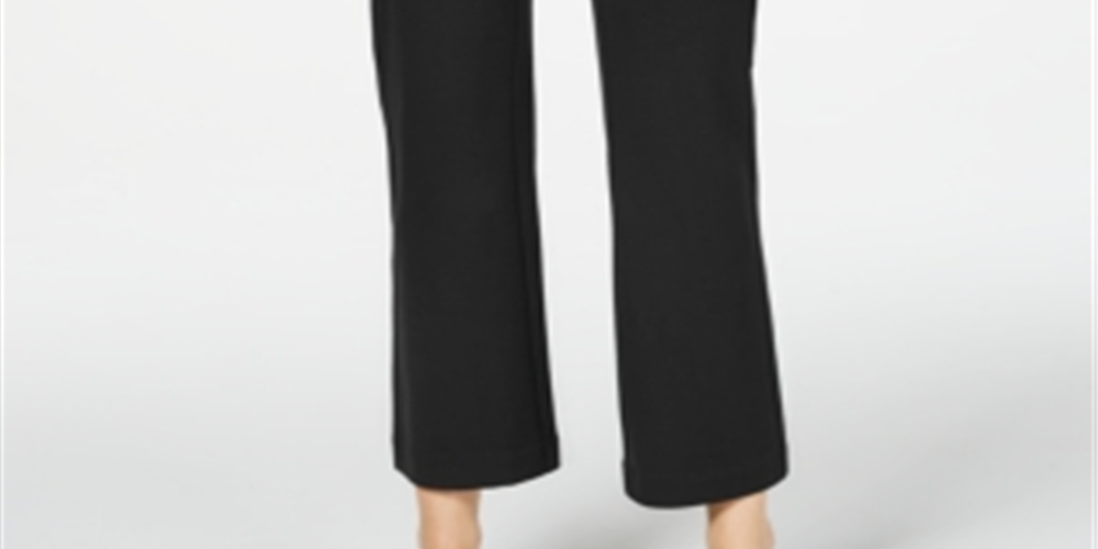 Charter Club Women's Wide Leg Pants Black Size 6 Petite