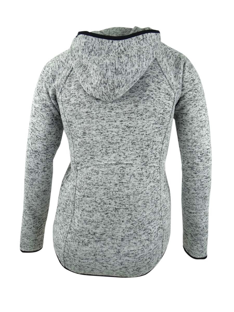Ideology Women's Quarter-Zip Hoodie Sweater  White Size Medium