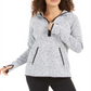 Ideology Women's Quarter-Zip Hoodie Sweater  White Size Medium