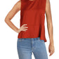 BCBGMaxazria Women's Peplum Asymmetric Blouse Copper Size M