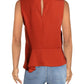 BCBGMaxazria Women's Peplum Asymmetric Blouse Copper Size M