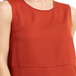 BCBGMaxazria Women's Peplum Asymmetric Blouse Copper Size M