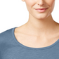 Style & Co Women's Chiffon-Hem Top  Blue Size 2XL
