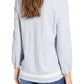 Lucky Brand Women's Pintuck Peasant Top Blue Size XS