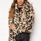 Levi's Women's Leopard Print Faux Fur Jacket Yellow Size Medium