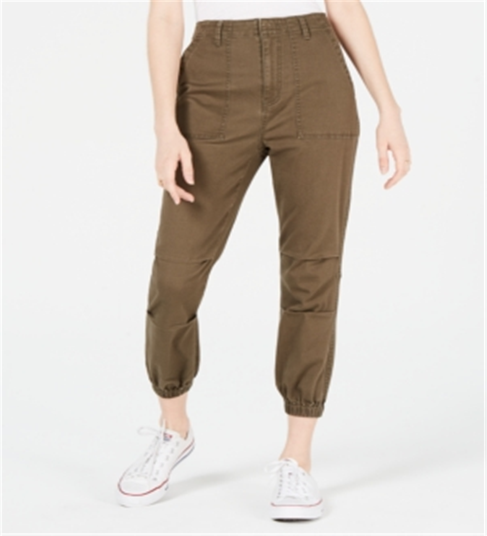 Tinseltown Junior's Slim Utility Cargo Pants Green Size 7