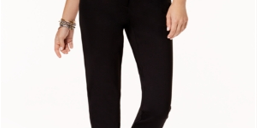 Alfani Women's  Modern Skinny Pants Deep Black 2