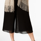INC International Concepts Women's Knit Fringe Evening Wrap Brown One Size