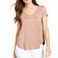 Alfani Women's V-Neck Knit Top Silver Peony Size L