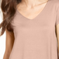 Alfani Women's V-Neck Knit Top Silver Peony Size L