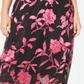 Alfani Petite Floral-Print a-Line Skirt Floral Burnout, Size 14P
