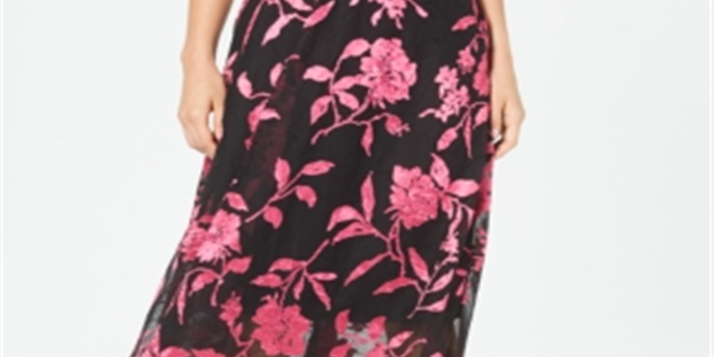 Alfani Petite Floral-Print a-Line Skirt Floral Burnout, Size 14P