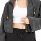 Free People  Women's  Pocketed Zip up Jacket Gray Size Medium