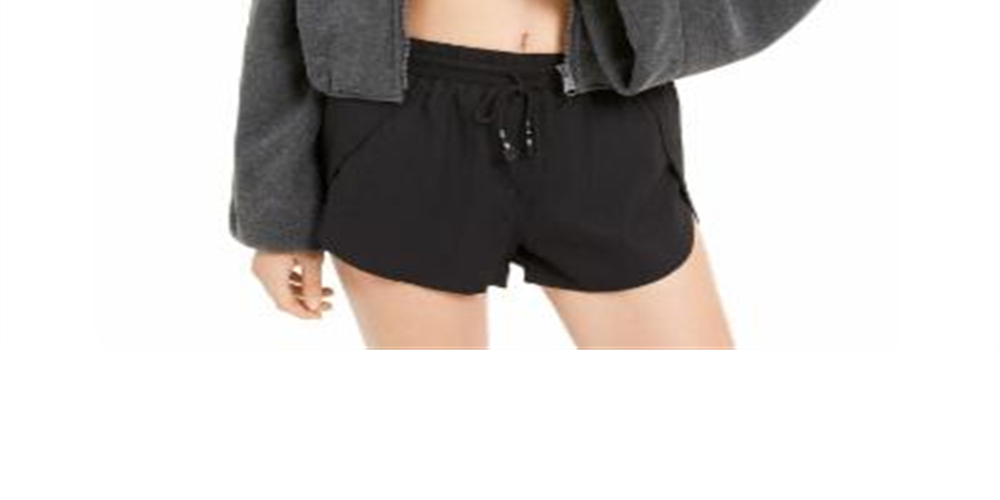 Free People Women's Pocketed Zip up Jacket Gray Size Medium