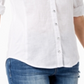 Inc Petite Side-Panel Roll-Tab Shirt White Size Petite S