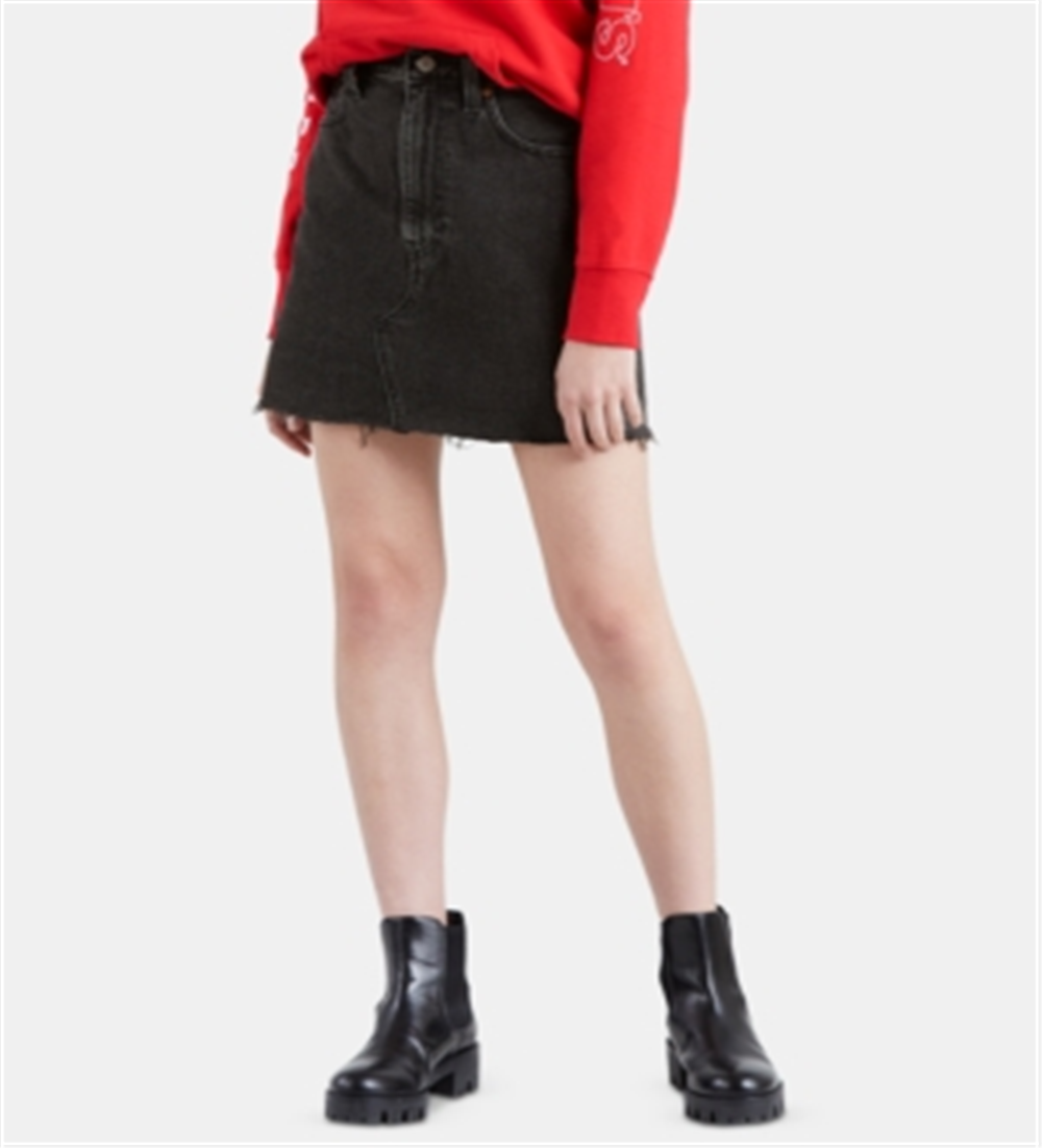 Levi's Women's HR Decon Iconic  Skirts Black Size  30