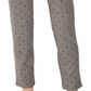Charter Club Women's  Petite Printed Pull-On Pants Deep Black Combo Size  8P