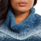 Style & Co Women'sl Ombre Long Sleeve Turtle Neck Blouse Sweater Teal Size 3X