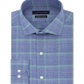 Tommy Hilfiger Men's Classic Regular Fit Non Iron THFlex Supima Performance Stretch Blue Check Dress Shirt Blue Size 16X34-35