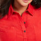 Charter Club Women's Plus Cotton Corduroy Shirt Ravishing Red Size 0X