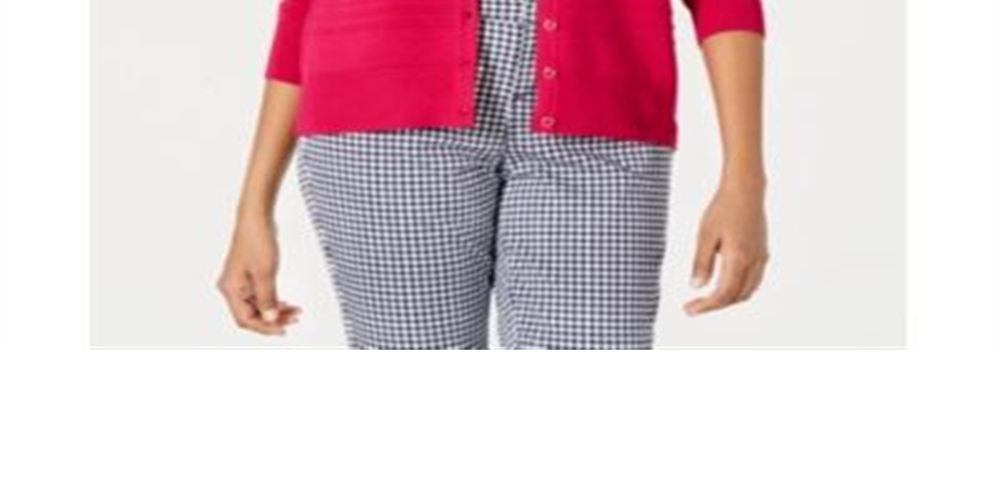 Charter Club Women's Textured Cardigan Sweater Fucsia Size Petite S/M