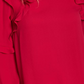 Cece Women's Tiered Ruffle Long Sleeve Blouse Red Size Small