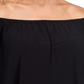 MSK Women's Rhinestone Trim Cape Black Size XL