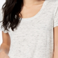 Maison Jules Women's Scoop-Neck T-Shirt  Neutral Combo Beige Size Large