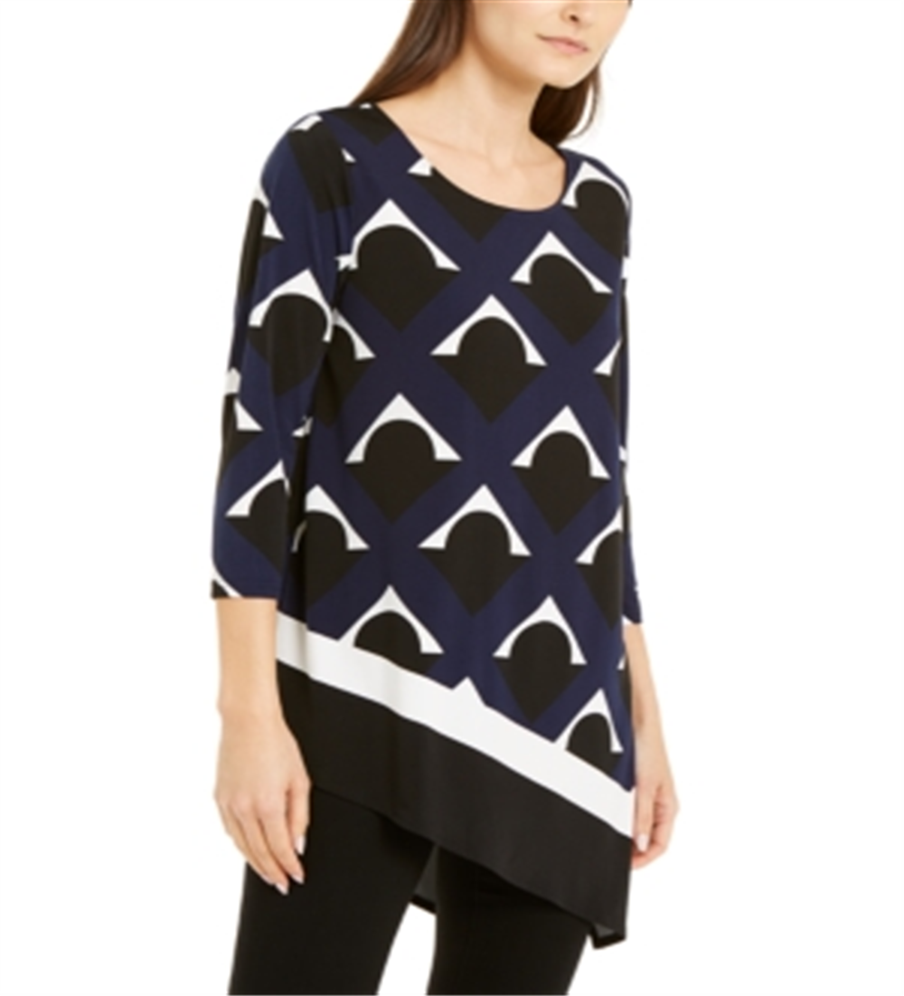 Alfani Women's Blouse Midnight Blue Size Small