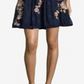 Xscape Women's Floral Sleeveless Halter Short Fit Flare Cocktail Dress Blue Size 10Petite