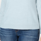 Karen Scott Women's Zip-Back Mock-Neck Sweater  Blue  Size XS
