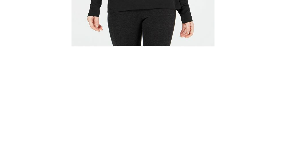 Ideology Women's Workout Fitness Pullover Top Black Size XL