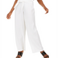 INC Women's Petite Tie-Front Wide-Leg Pants  White Size 4 P