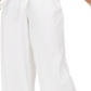 INC Women's Petite Tie-Front Wide-Leg Pants  White Size 4 P