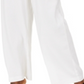 INC Women's Petite Tie-Front Wide-Leg Pants  White Size 4 P