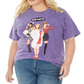 True Vintage Women's Trendy Plus Size Cotton Clueless Graphic T-Shirt  Purple Size 3X