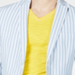 INC International Concepts Men's Seersucker Slim Fit Sportcoat Blue Size X-Large