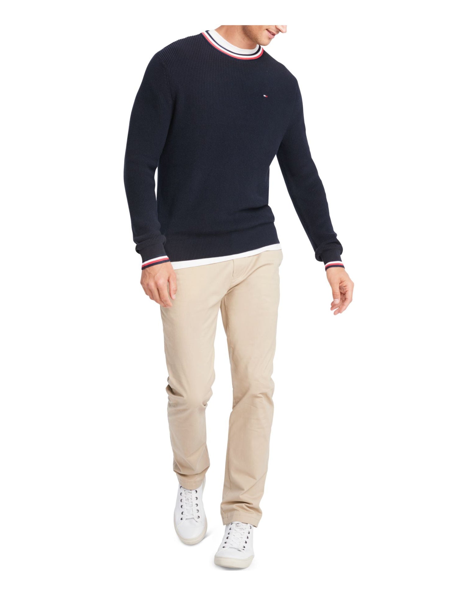 Tommy Hilfiger Men's Crewneck Pullover Sweater Blue Size Medium M
